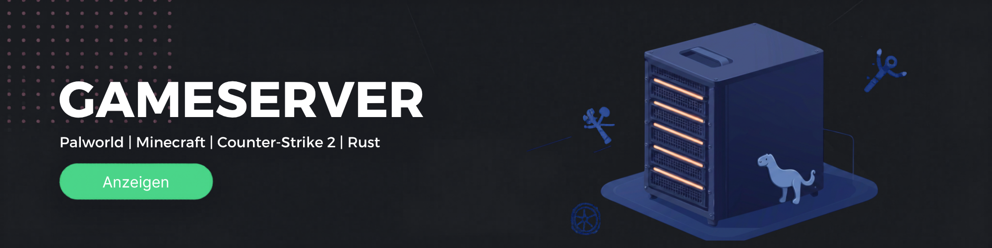 MainHoster.de Hintergrundbild mit Gameserver